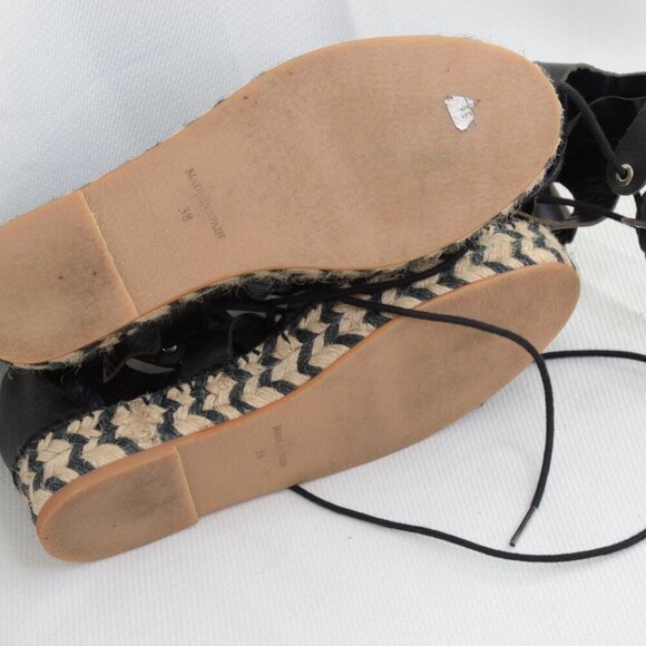 Loeffler Randall Sacha Leather Gladiator Espadrille Sandals Sz 8 - Picture 10 of 11